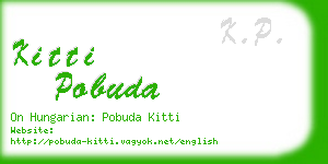 kitti pobuda business card